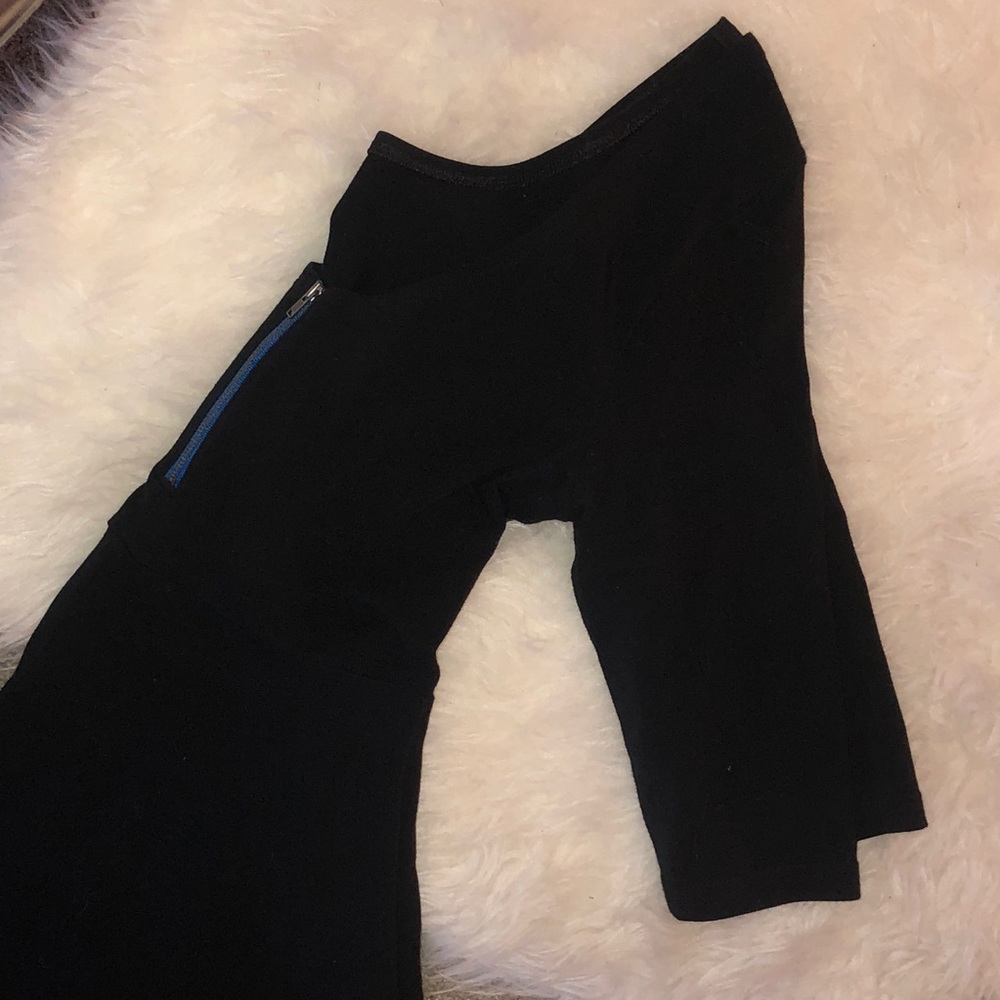 Black Scoop Neck Skater Dress from Express